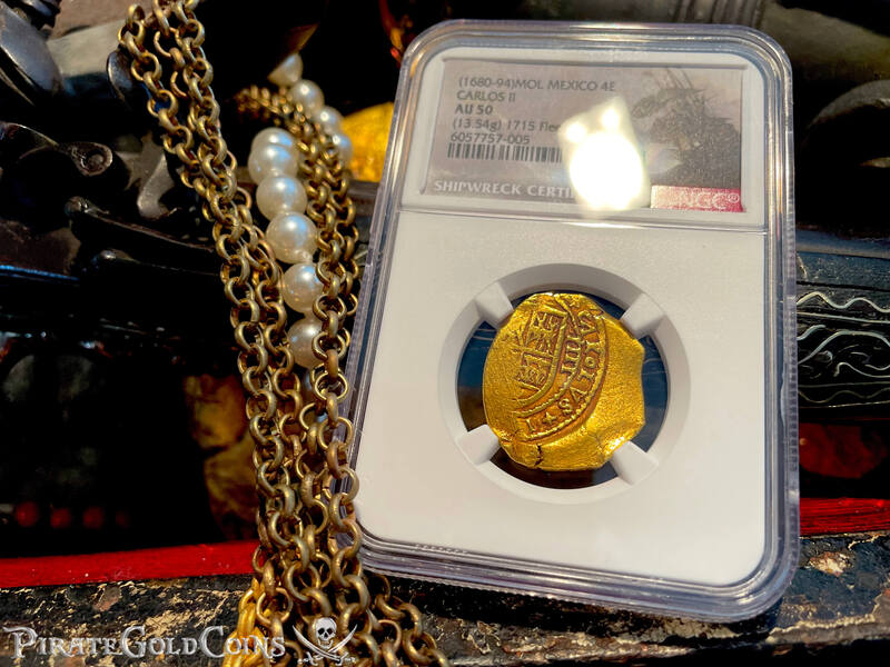 Mexico 4 Escudos 1680-94 "Jeweled Cross" NGC 50 17