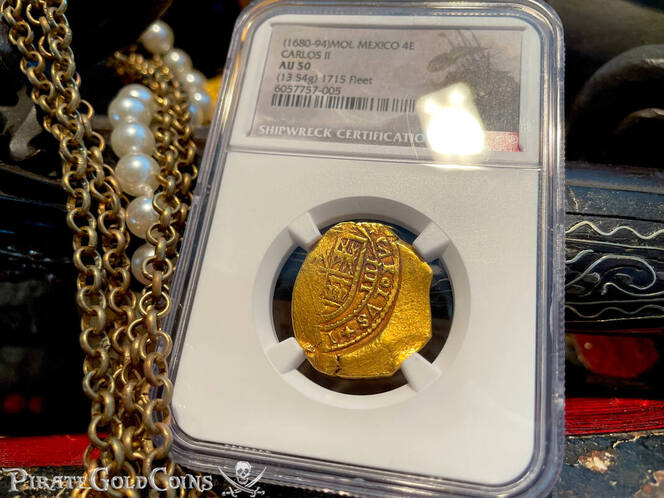 Mexico 4 Escudos 1680-94 "Jeweled Cross" NGC 50