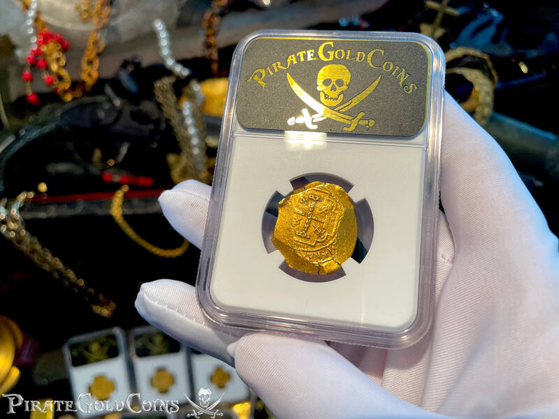 Mexico 4 Escudos 1680-94 "Jeweled Cross" NGC 50 22