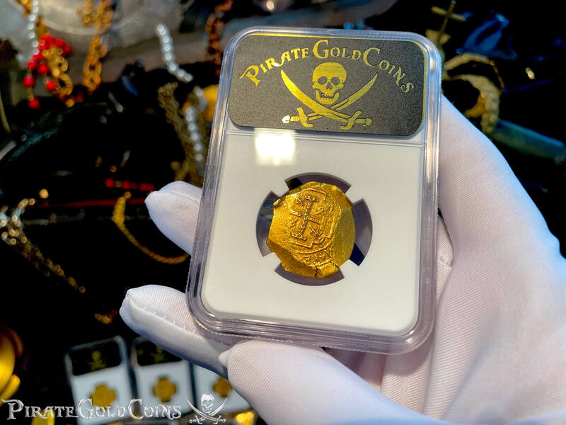 Mexico 4 Escudos 1680-94 "Jeweled Cross" NGC 50 23