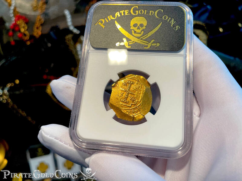 Mexico 4 Escudos 1680-94 "Jeweled Cross" NGC 50 24