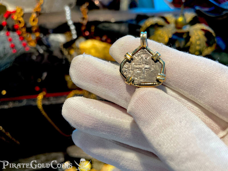 Mexico 1 Real 1684 Pendant 14kt Bezel 2