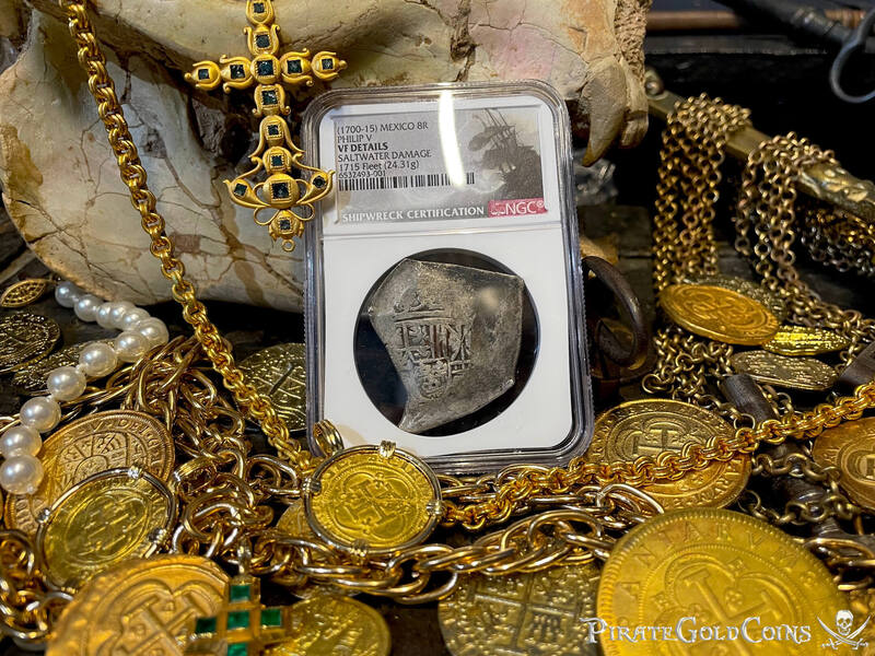 Mexico 8 Reales 1700-15 "1715 Fleet Shipwreck" NGC VF 2
