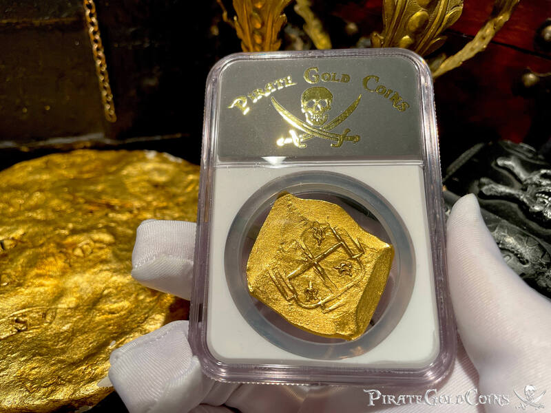 Mexico 8 Escudos 1702-10 "1715 Fleet Shipwreck" NGC UNC 22