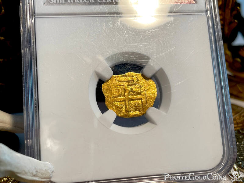 Mexico 1 Escudo 1702-5 "1715 Fleet Shipwreck- Box End Cross" NGC