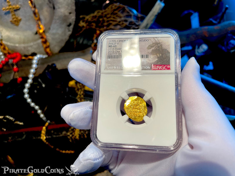 Mexico 1 Escudo 1705-13 "1 Escudo Pile! 1715 Fleet Shipwreck" NGC 63 4