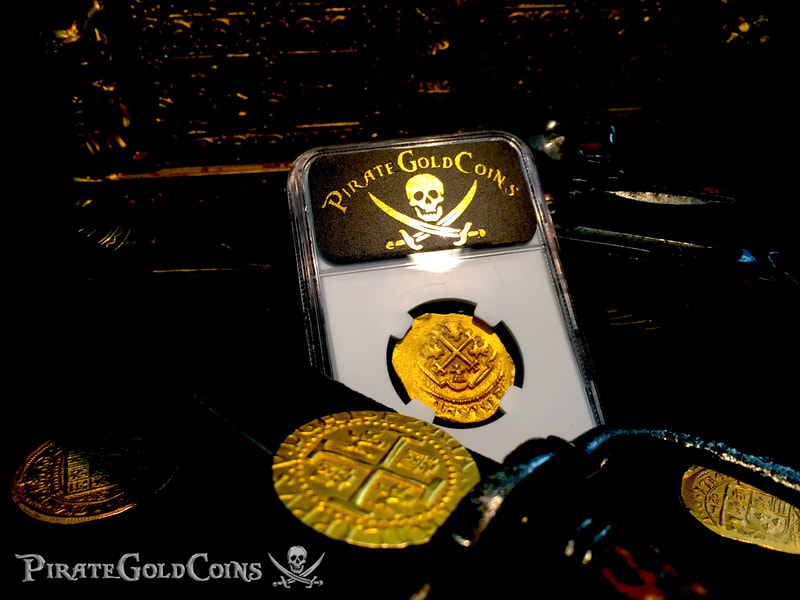 Mexico 4 Escudos 1705-13  "1715 Plate Fleet Shipwreck"  NGC 63 14