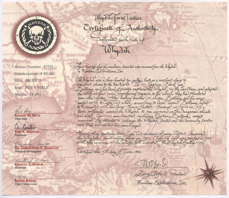 Mexico 8 Reales 1706-14 "Whydah Pirate Shipwreck" NGC F 4