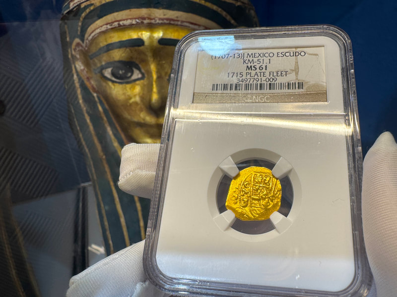 Mexico 1 Escudo 1707-13 "1715 Fleet Shipwreck" NGC 61 9