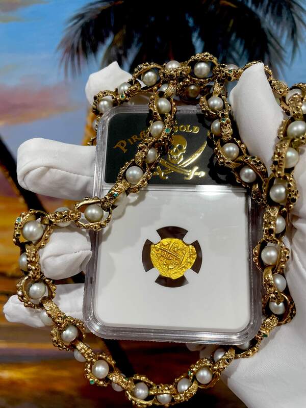 Mexico 1 Escudo 1707-1713 "1715 Plate Fleet Shipwreck" NGC 62 18