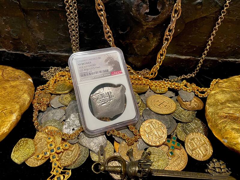 Mexico 8 Reales 1709 "1715 Fleet Shipwreck" NGC VF 3