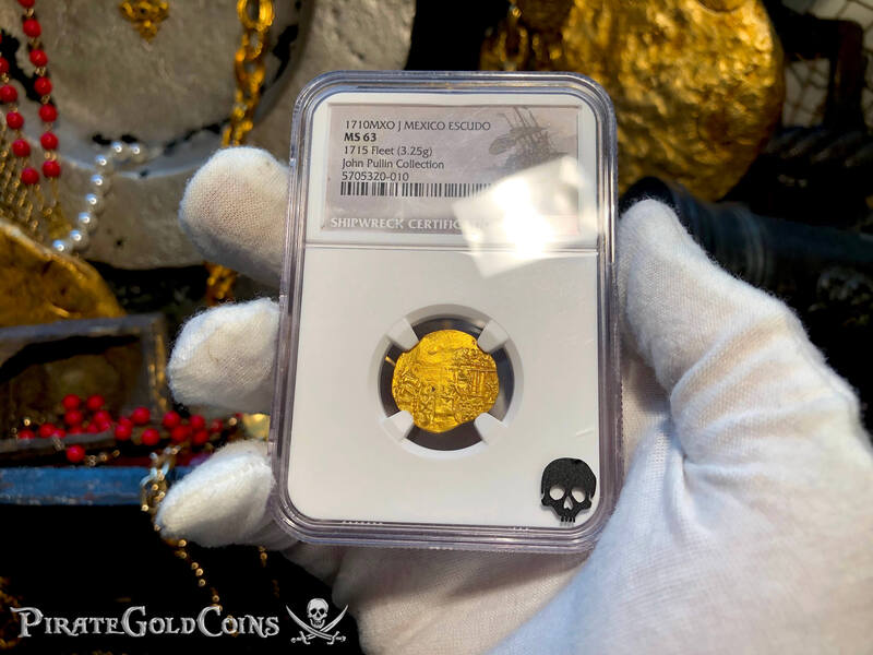 Mexico 1 Escudo 1710 Dated "1715 Fleet Shipwreck" NGC 63 3