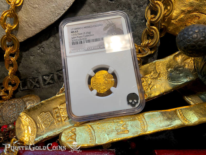 Mexico 1 Escudo 1710 Dated "1715 Fleet Shipwreck" NGC 63 5