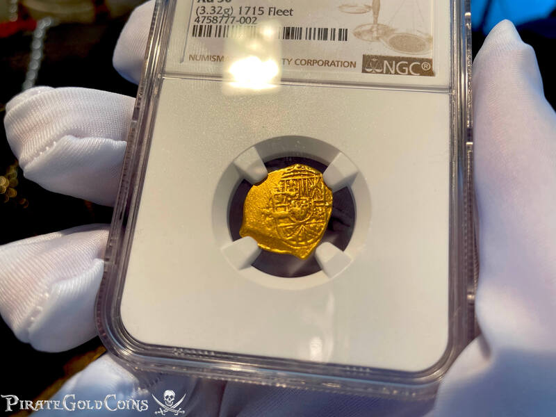 Mexico 1 Escudo 1711-13 "1715 Fleet Shipwreck" NGC 50 3