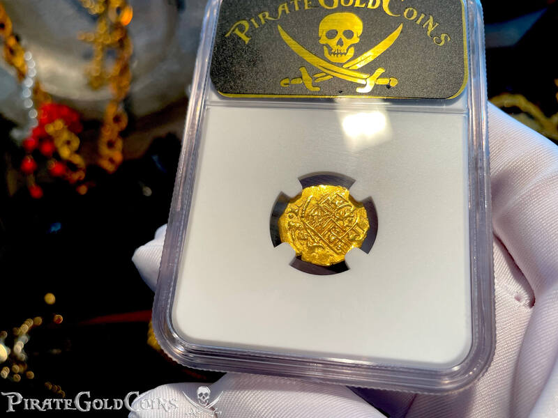 Mexico 1 Escudo 1711-13 "From 1715 Fleet Shipwreck" NGC 64 23