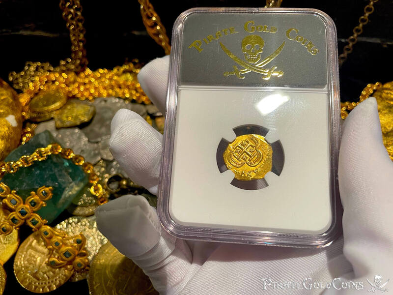 Mexico 1 Escudo 1711-13 "1715 Fleet Shipwreck" NGC UNC 4