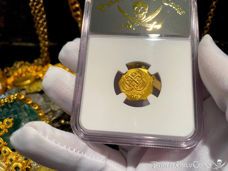 Mexico 1 Escudo 1711-13 "1715 Fleet Shipwreck" NGC UNC 5