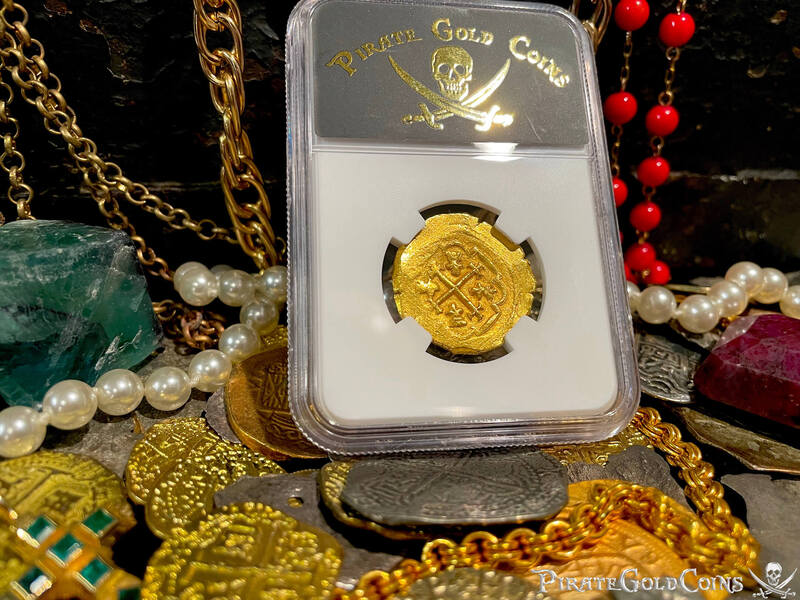 Mexico 4 Escudos 1711-13 "1715 Fleet Shipwreck" NGC 64 7