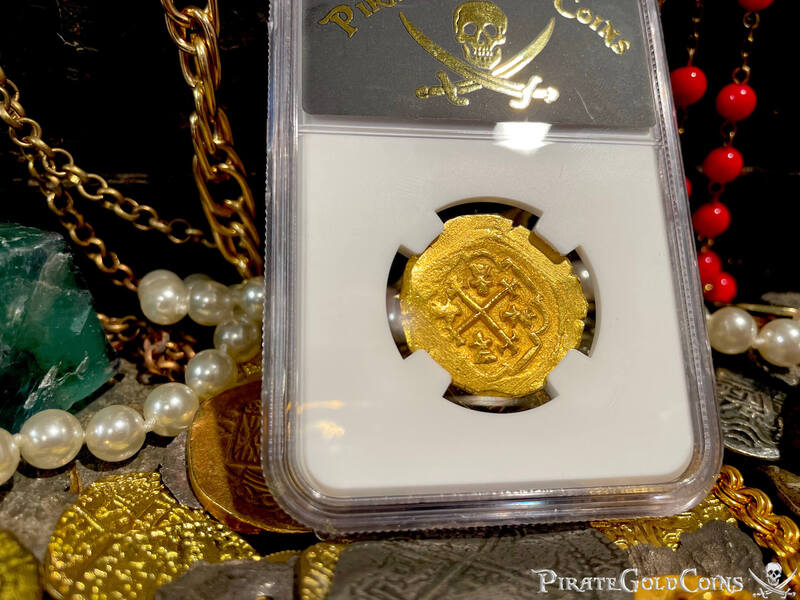 Mexico 4 Escudos 1711-13 "1715 Fleet Shipwreck" NGC 64 8