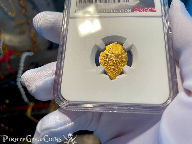 Mexico 1 Escudo 1711 "Dated - From 1715 Fleet Shipwreck" NGC 45