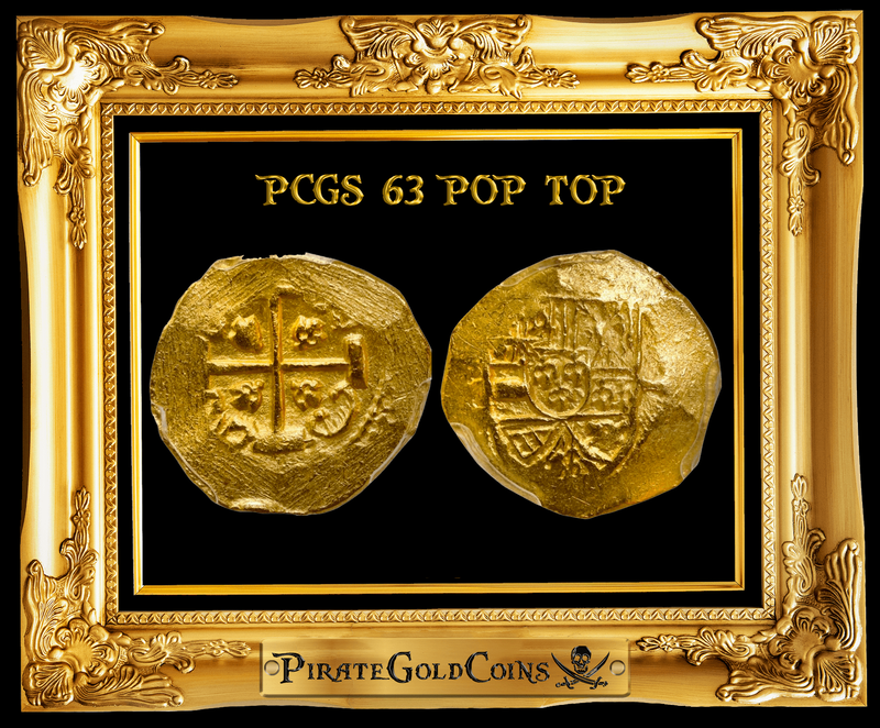 Mexico 1 Escudo 1711 "1715 Fleet Shipwreck" PCGS 63