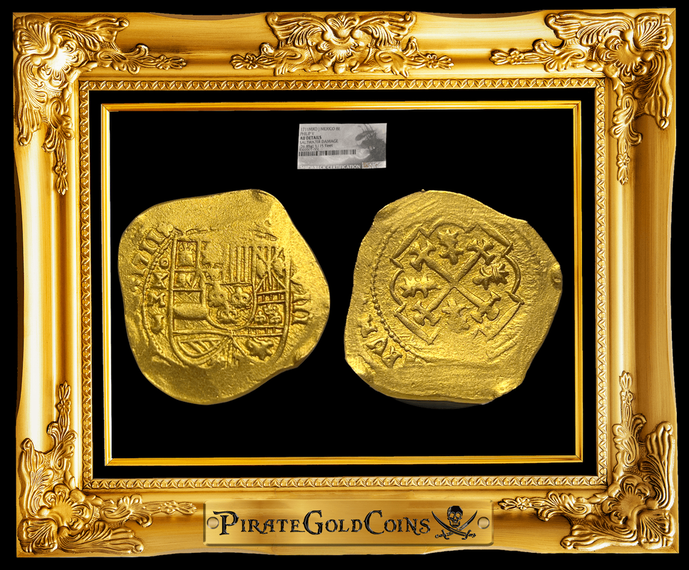 Mexico 8 Escudos 1711 "1715 Fleet Shipwreck" NGC AU