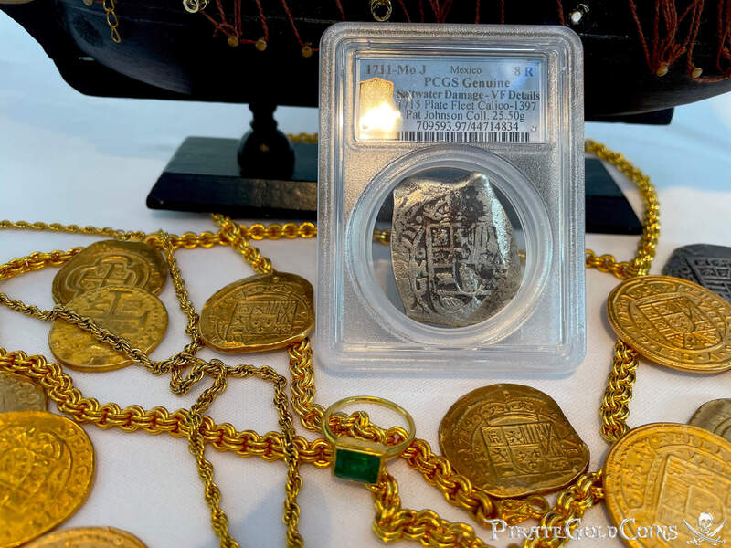 Mexico 8 Reales 1711 "Dated! 1715 Fleet Shipwreck" PCGS VF 5