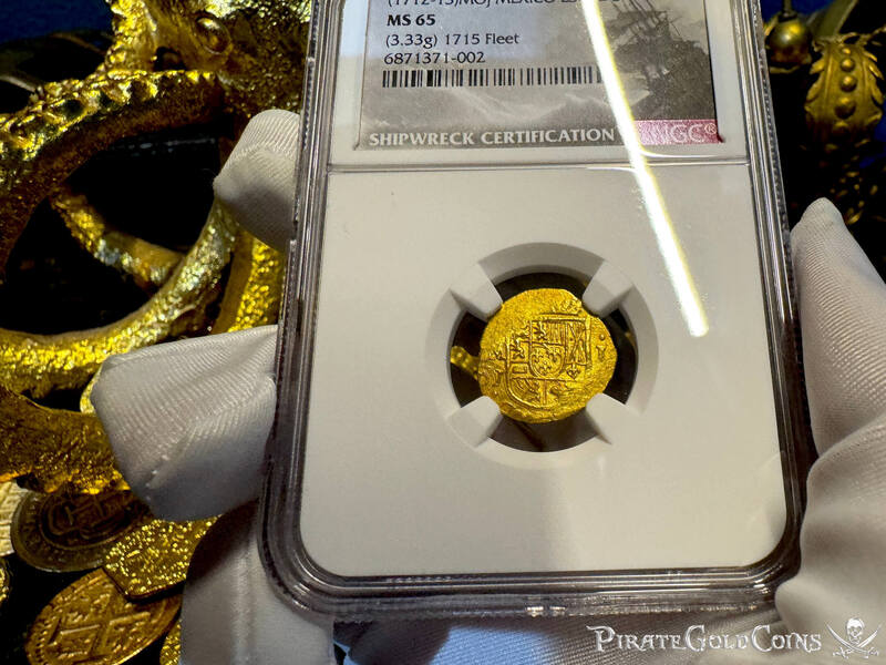 Mexico 1 Escudo 1712-13 "1715 Fleet Shipwreck" NGC 65 20