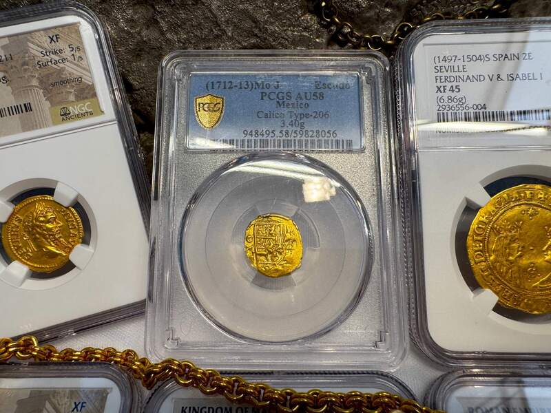 Mexico 1 Escudo 1712-13 "Philip V" PCGS 58 4