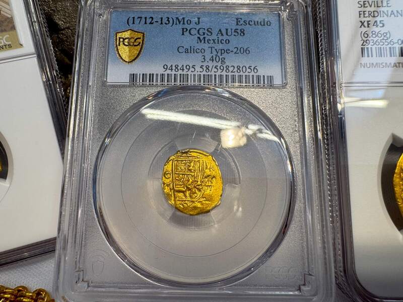 Mexico 1 Escudo 1712-13 "Philip V" PCGS 58 13