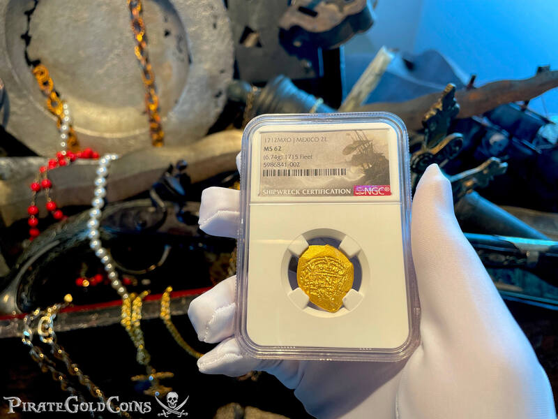 Mexico 2 Escudos 1712 "1715 Plate Fleet Shipwreck" NGC 62 2