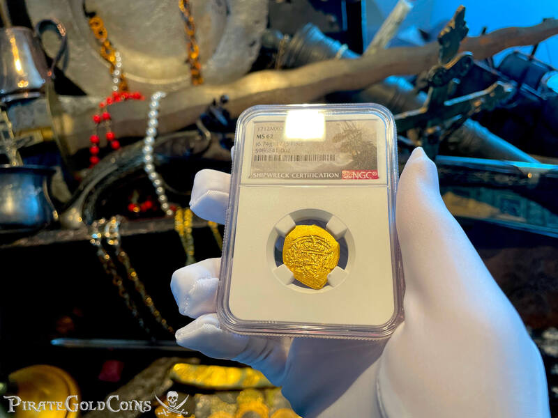 Mexico 2 Escudos 1712 "1715 Plate Fleet Shipwreck" NGC 62 3