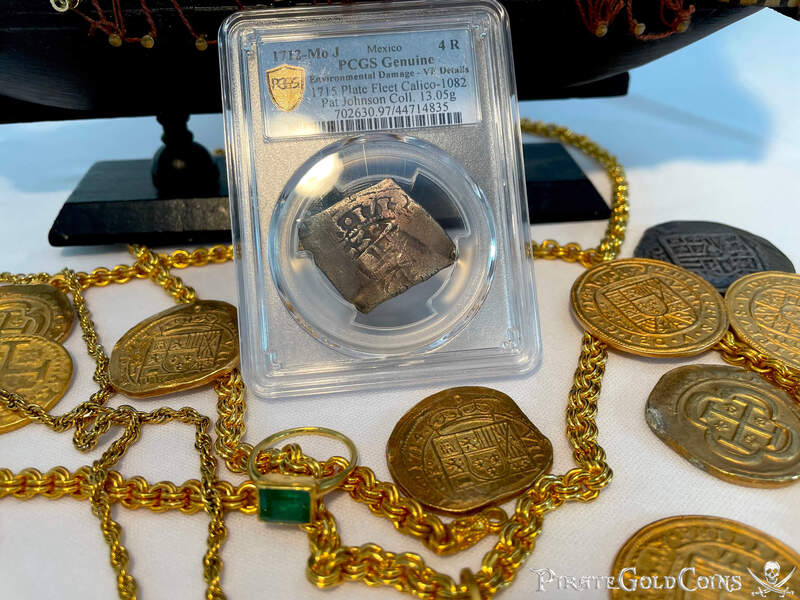 Mexico 4 Reales 1712 "Full Date- 1715 Fleet Shipwreck" PCGS VF 5