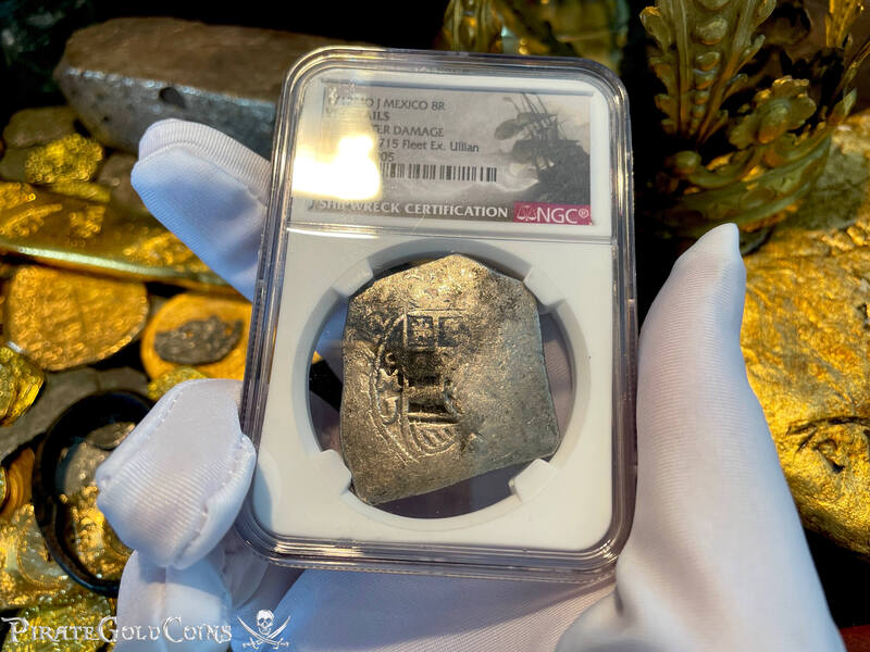 Mexico 8 Reales 1712 "1715 Fleet Shipwreck" NGC VF 4