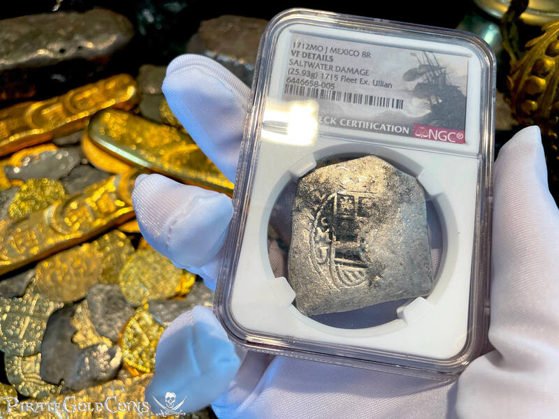 Mexico 8 Reales 1712 "1715 Fleet Shipwreck" NGC VF 7