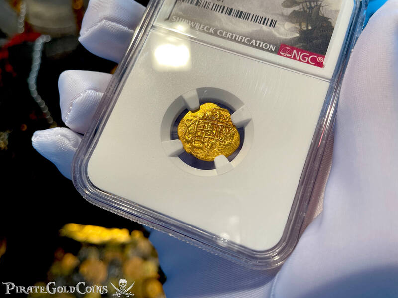 Mexico 1 Escudo 1713 Dated! "Finest Known- 1715 Fleet Shipwreck" NGC 64 17