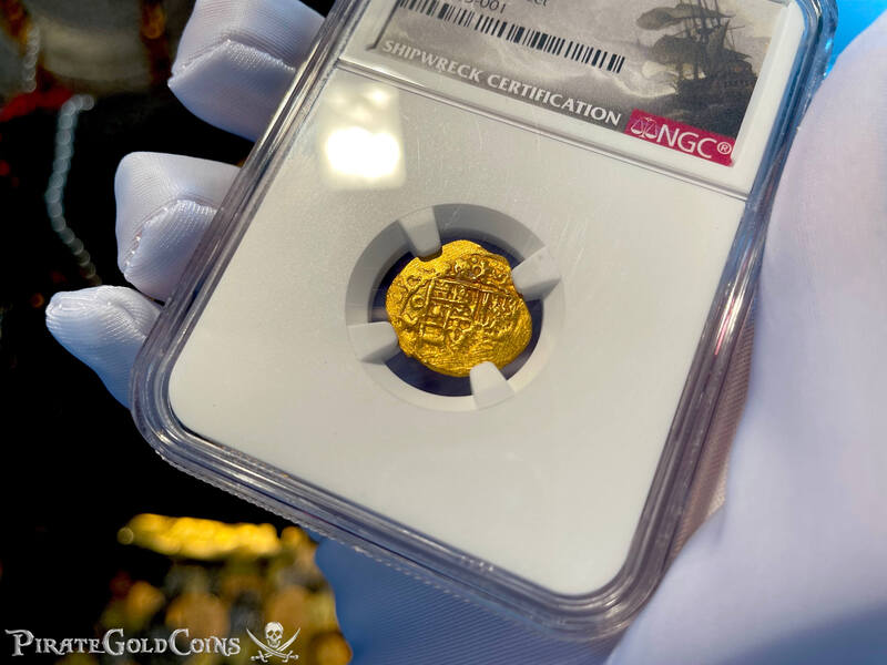 Mexico 1 Escudo 1713 Dated! "Finest Known- 1715 Fleet Shipwreck" NGC 64 18