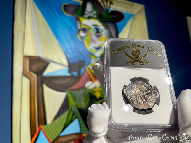 Mexico 4 Reales 1713/2 "1715 Fleet Shipwreck" NGC VF 4