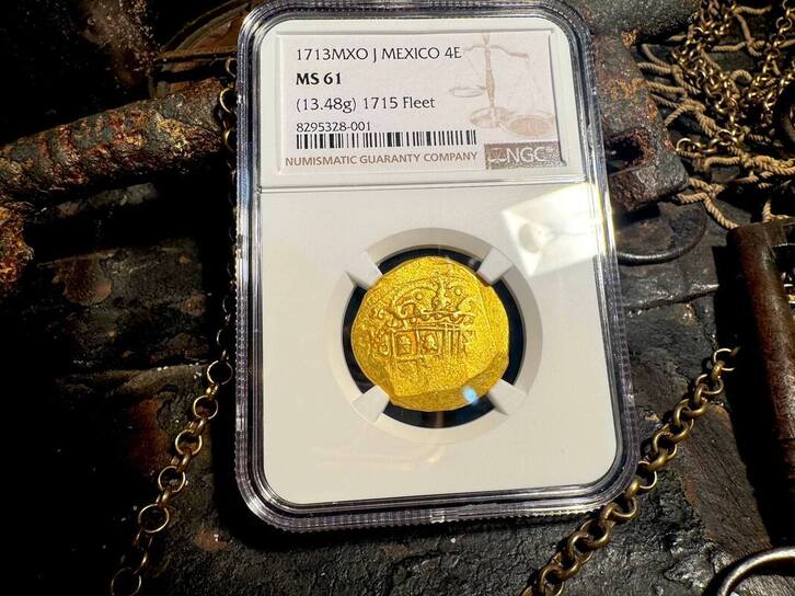 Mexico 4 Escudos 1713 NGC 61