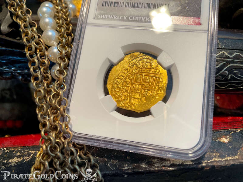 Mexico 4 Escudos 1713 "Finest Known! From the Fleet!" NGC 66 20