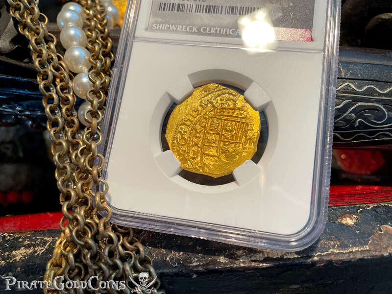 Mexico 4 Escudos 1713 "Finest Known! From the Fleet!" NGC 66 29