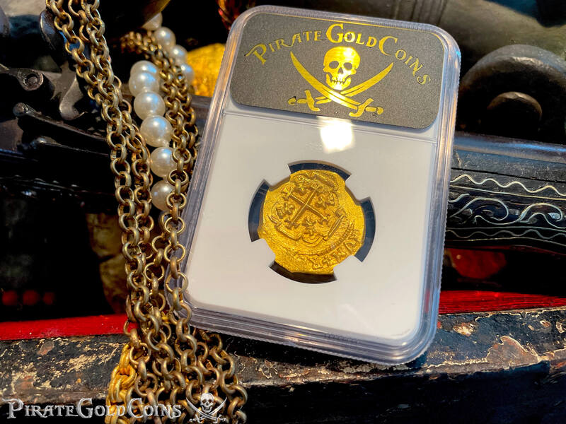 Mexico 4 Escudos 1713 "Finest Known! From the Fleet!" NGC 66 23