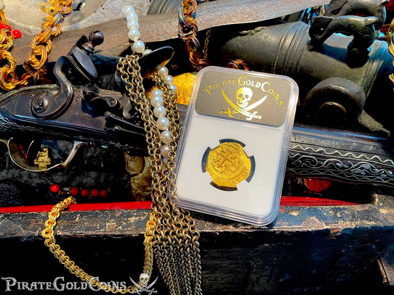 Mexico 4 Escudos 1713 "Finest Known! From the Fleet!" NGC 66 28