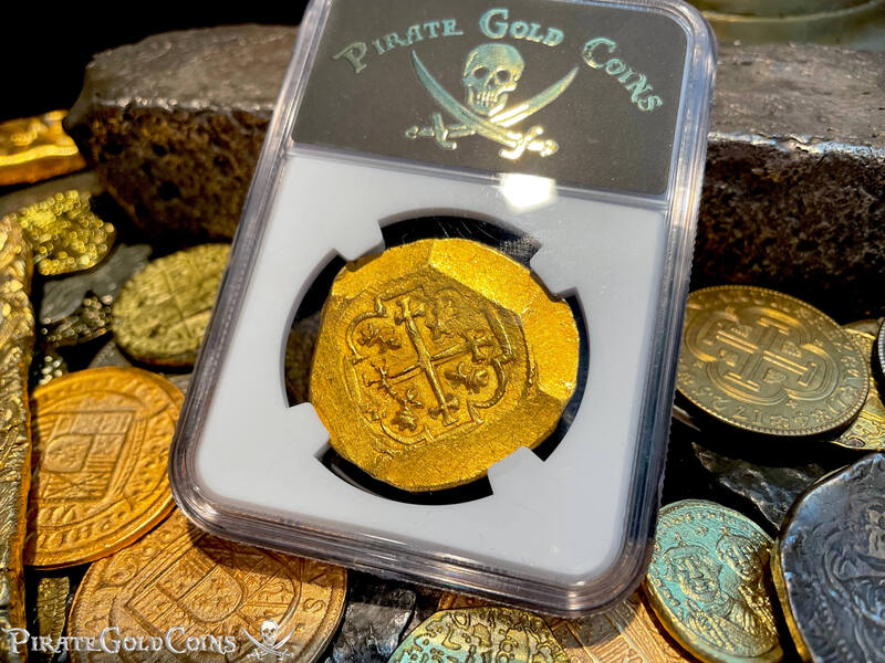 Mexico 8 Escudos Full Date 1713 "From 1715 Fleet Shipwreck" NGC 63 12