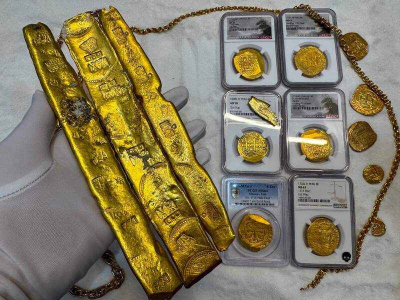 Mexico 8 Escudos 1713 "1715 Fleet Shipwreck" NGC 63 13