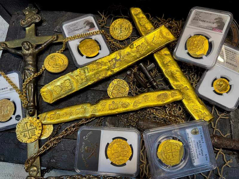 Mexico 8 Escudos 1713 "1715 Fleet Shipwreck" NGC 63 6