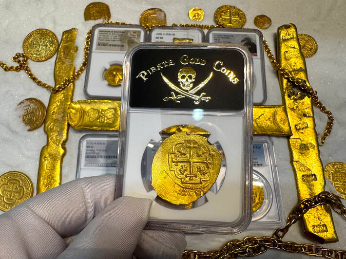 Mexico 8 Escudos 1713 "1715 Fleet Shipwreck" NGC 63