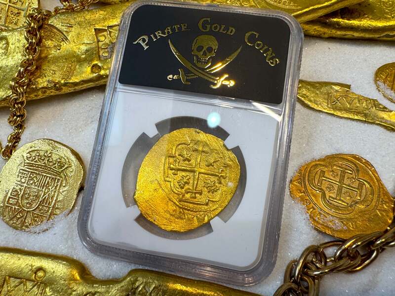 Mexico 8 Escudos 1713 "1715 Fleet Shipwreck" NGC 63 26