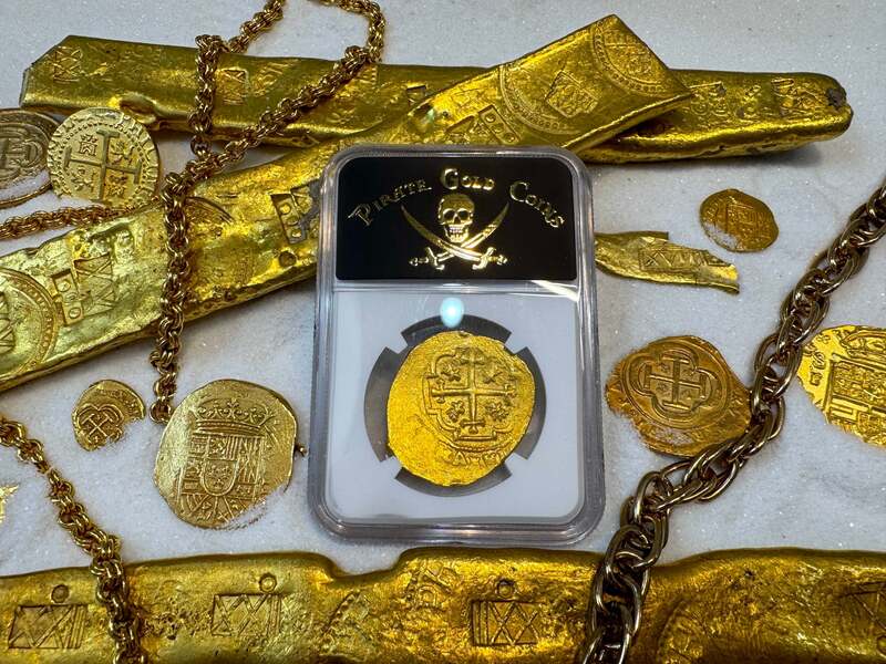 Mexico 8 Escudos 1713 "1715 Fleet Shipwreck" NGC 63 25