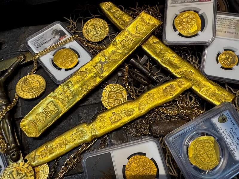 Mexico 8 Escudos 1713 "1715 Fleet Shipwreck" NGC 63 8